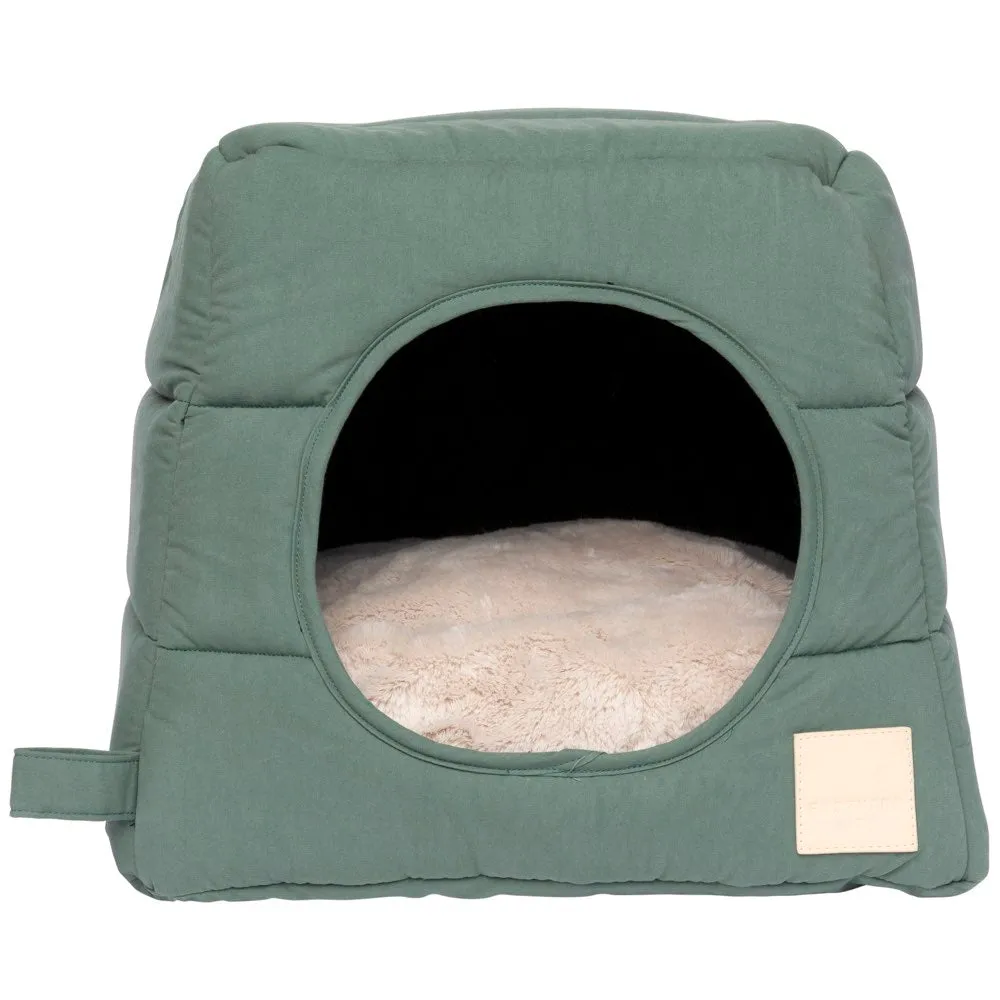 15% OFF: Fuzzyard Life Cubby Bed For Cats & Dogs (Myrtle Green)