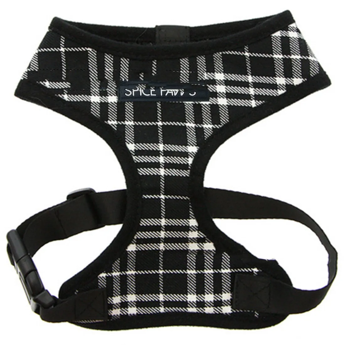 Adjustable harness vest-style dog outing chest back