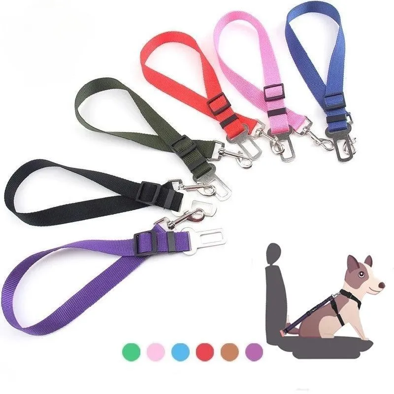 Adjustable Pet Car Safety Belt & Harness: Secure Travel Companion