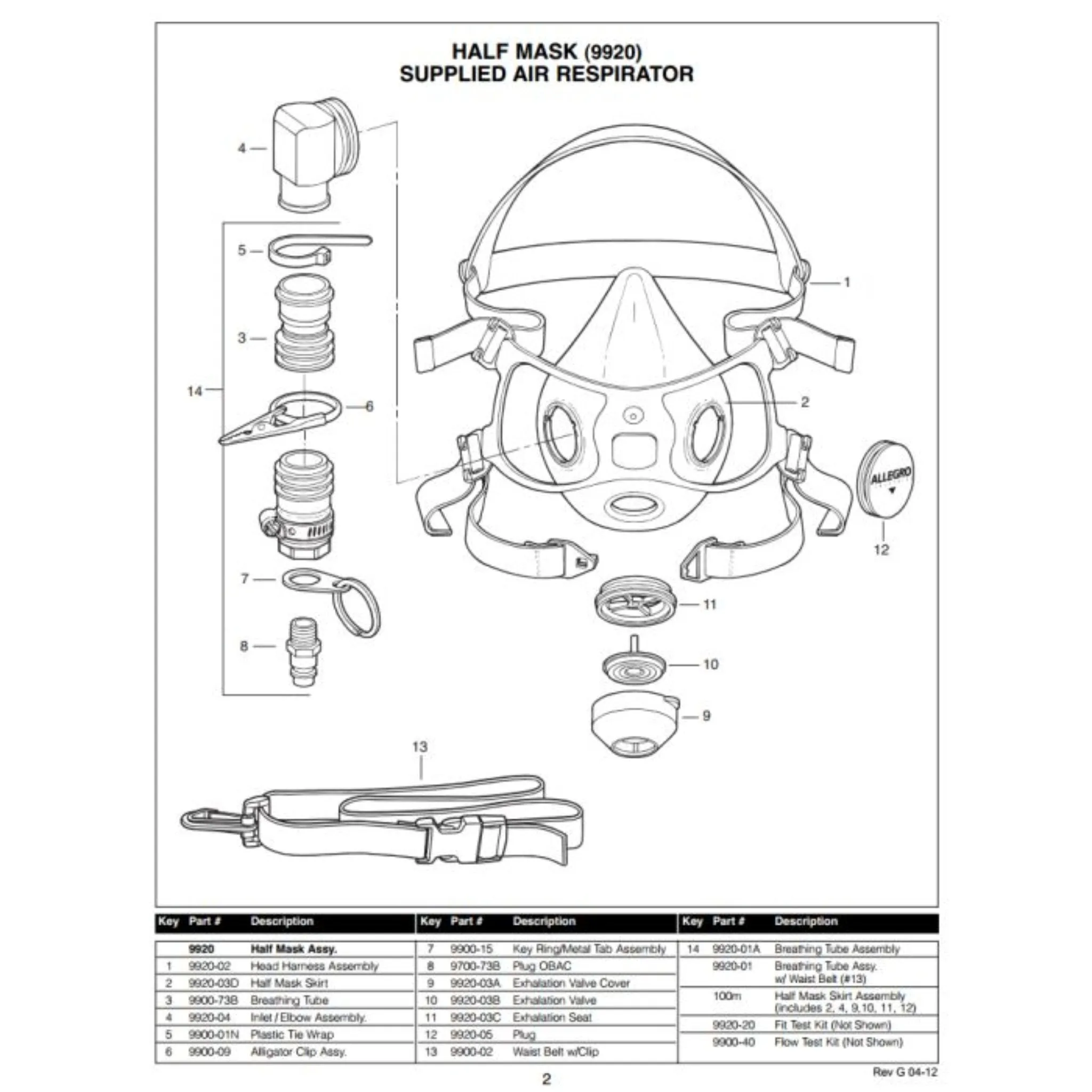 Allegro 9920-02 Head Harness Assembly, 1 Each