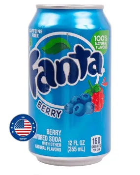 American Fanta Berry Soda, 355 ml