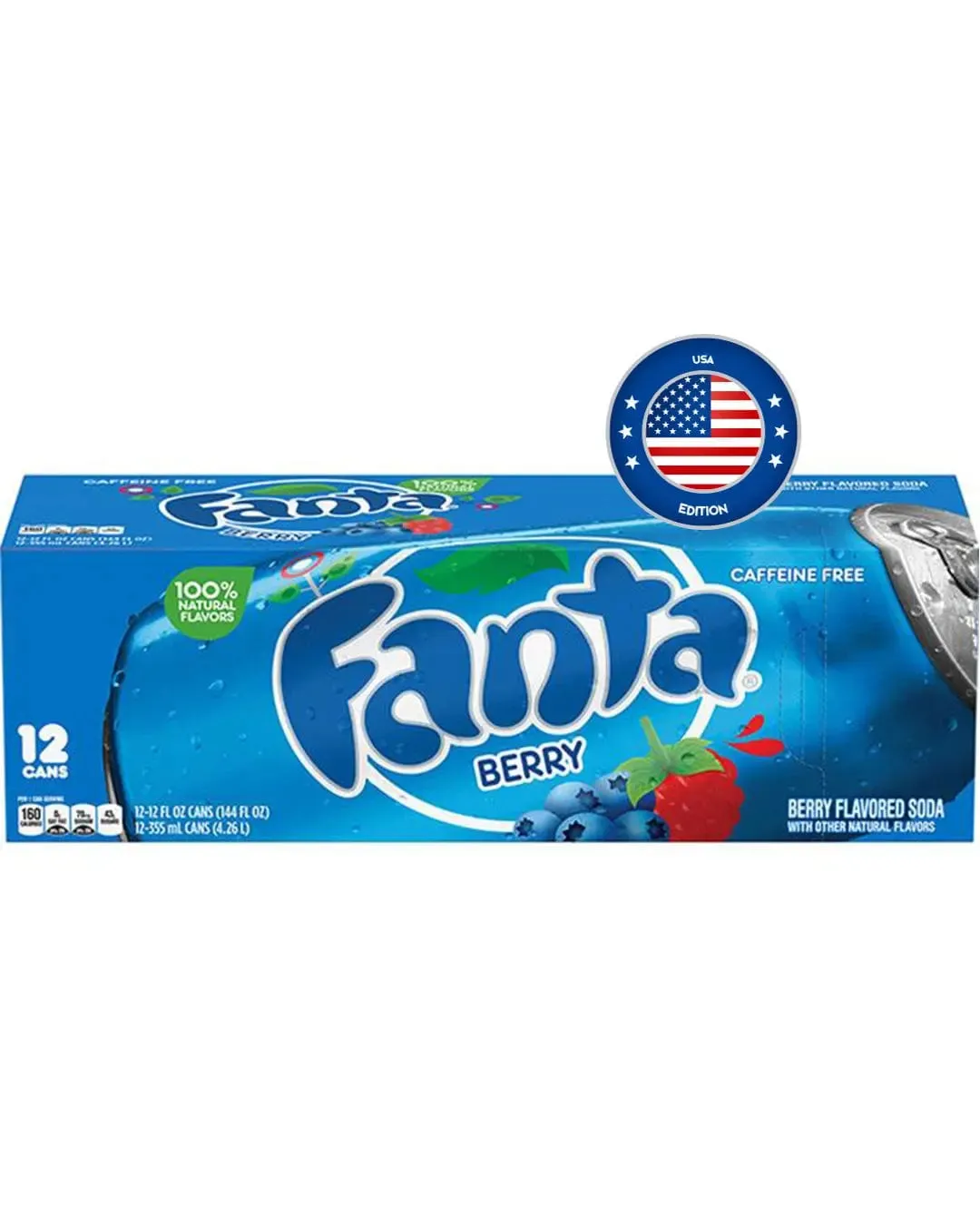 American Fanta Berry Soda Multipack, 12 x 355 ml