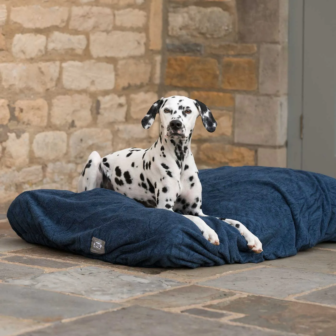 Bamboo Drying Cushion Cover in Navy by Lords & Labradors