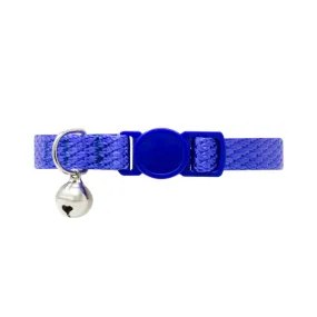 Blue Cat Collar with Safety Release Buckle