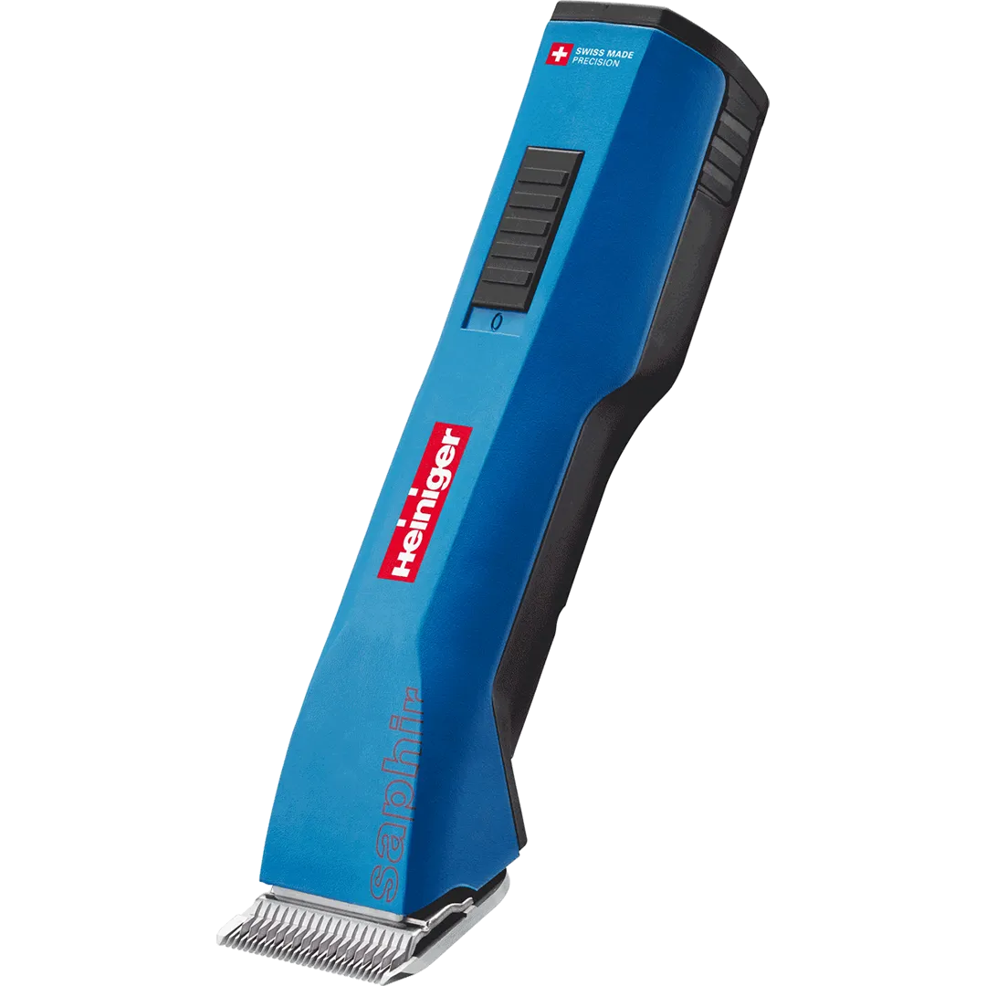 Blue Saphir Cordless Clipper One Battery with Free Clipper Grip by Heiniger