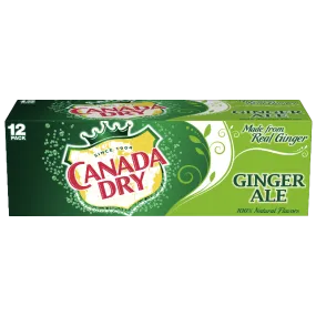 Canada Dry Ginger Ale Soda, 12 Count