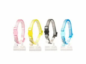 CAT COLLAR GLITTER NYLON 20-30cm / 10mm mixed colors