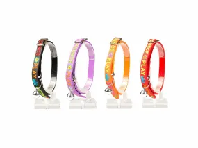 CAT COLLAR MEOW PVC 20-30cm / 10mm mixed colors