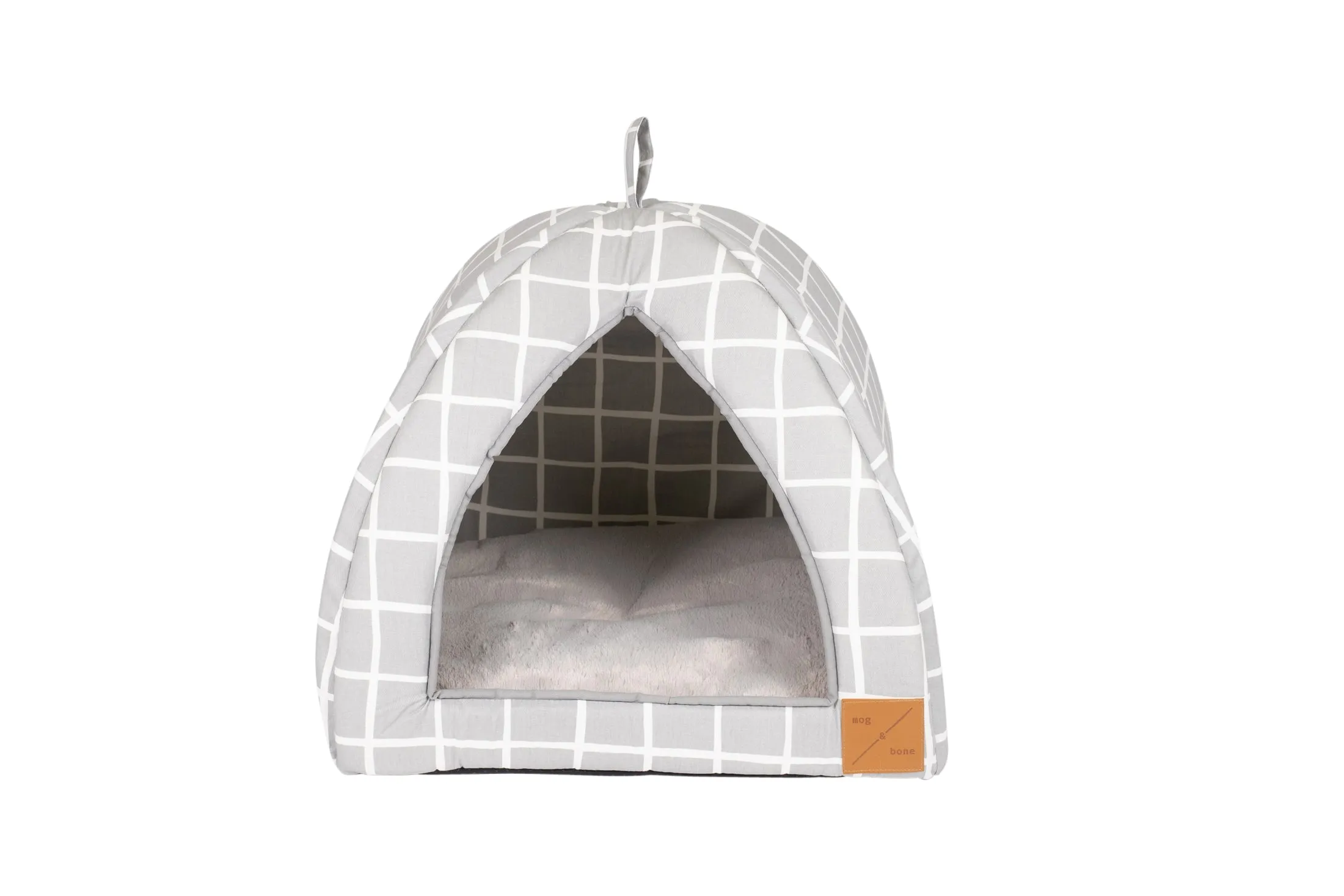 Cat Igloo - Grey Check