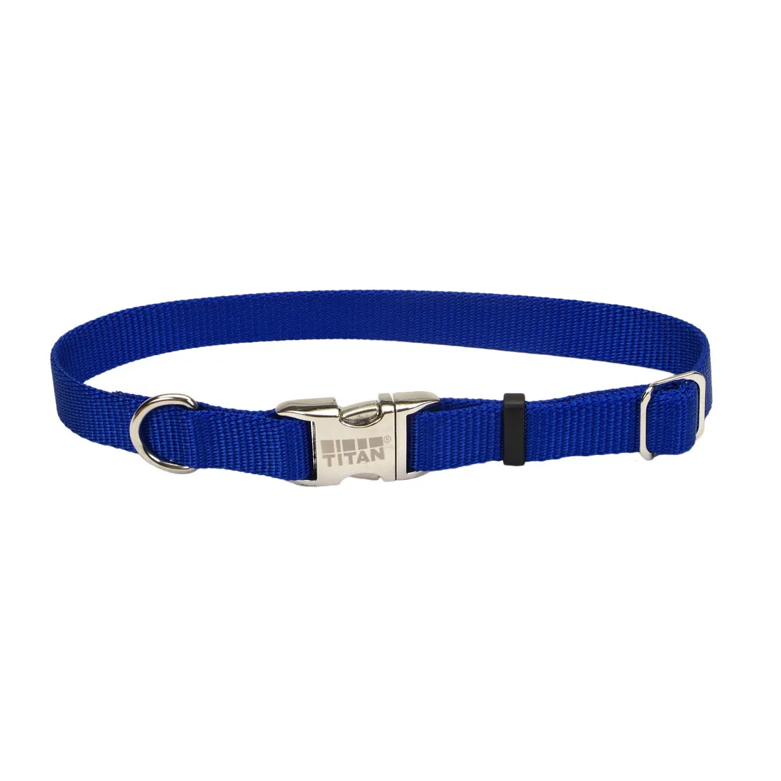 Coastal Adjustable Nylon Collar with Metal Buckle Medium Blue