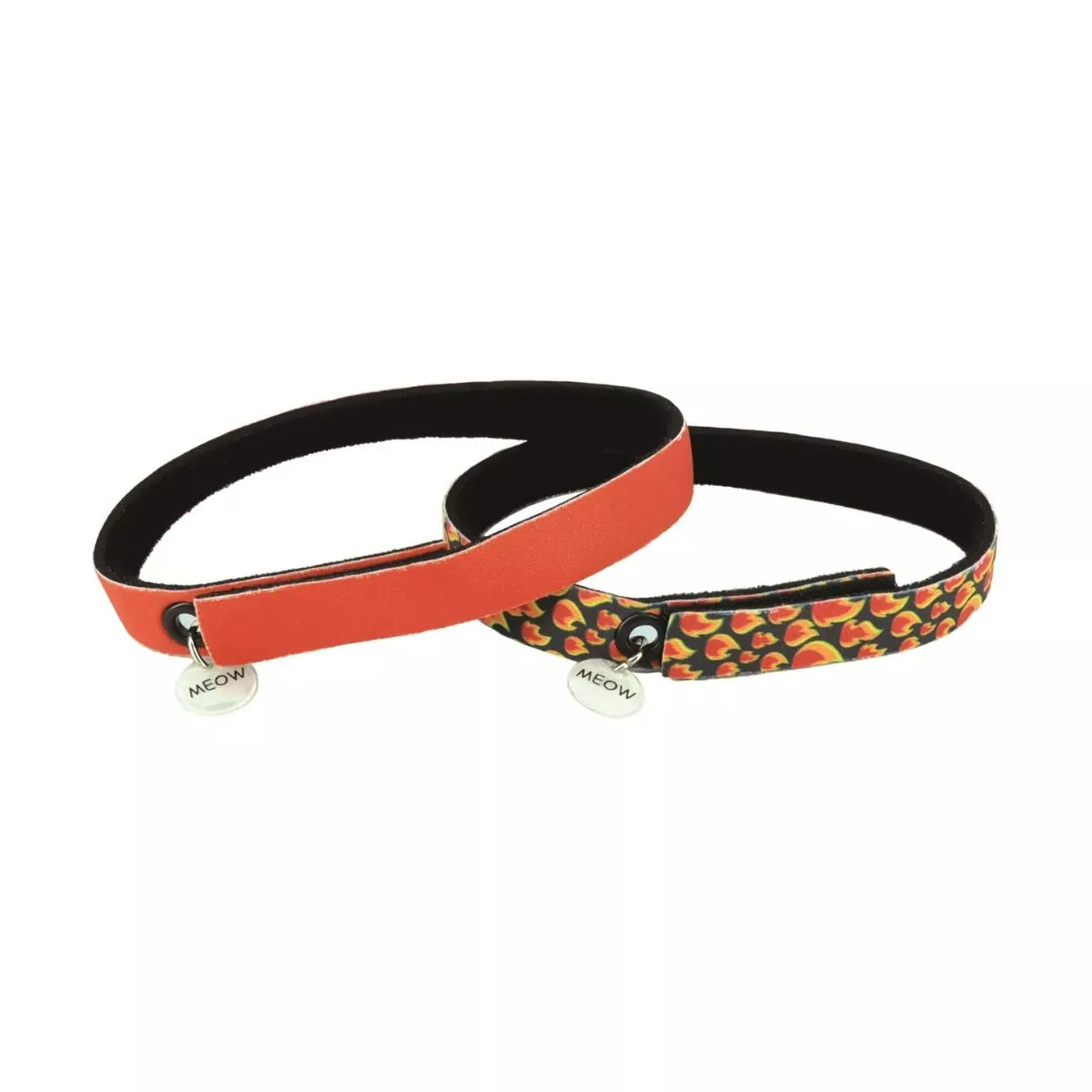 Coastal ElastaCat FlexFit Cat Collar 2Pk Flames and Red