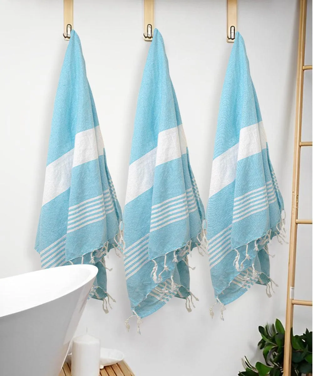 Cotton Bath Towel Unisex Set of 3, 200 GSM (165L X 85W)