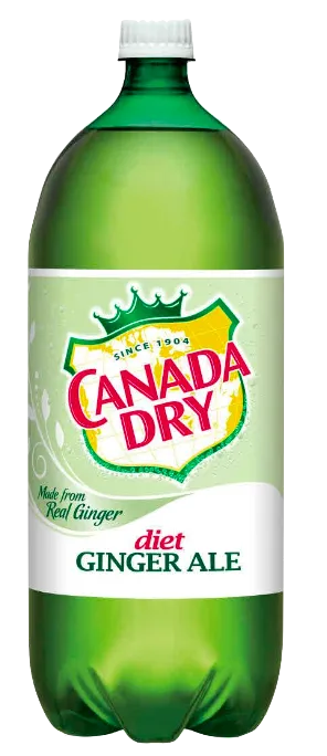 Diet Canada Dry Ginger Ale Soda, 2L Bottle