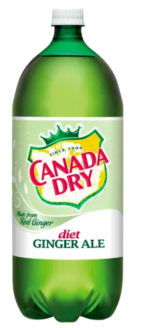 Diet Canada Dry Ginger Ale Soda, 2L Bottle