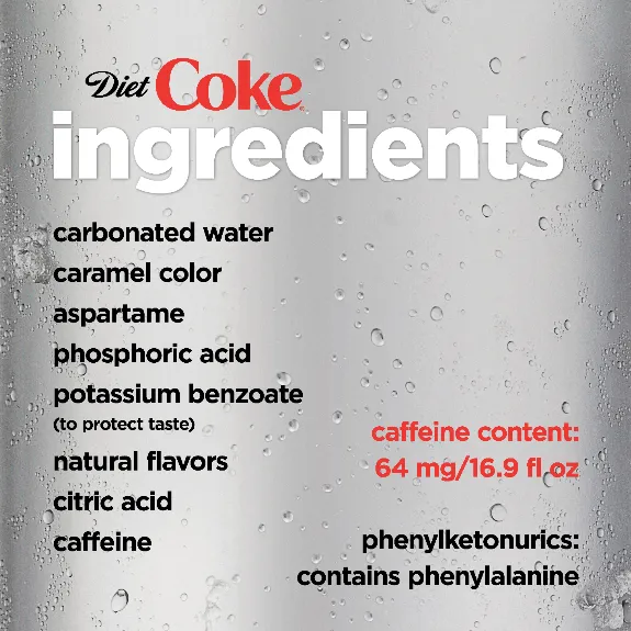 Diet Coca Cola Soda, 16.9 Fl Oz Coke, 6 Count