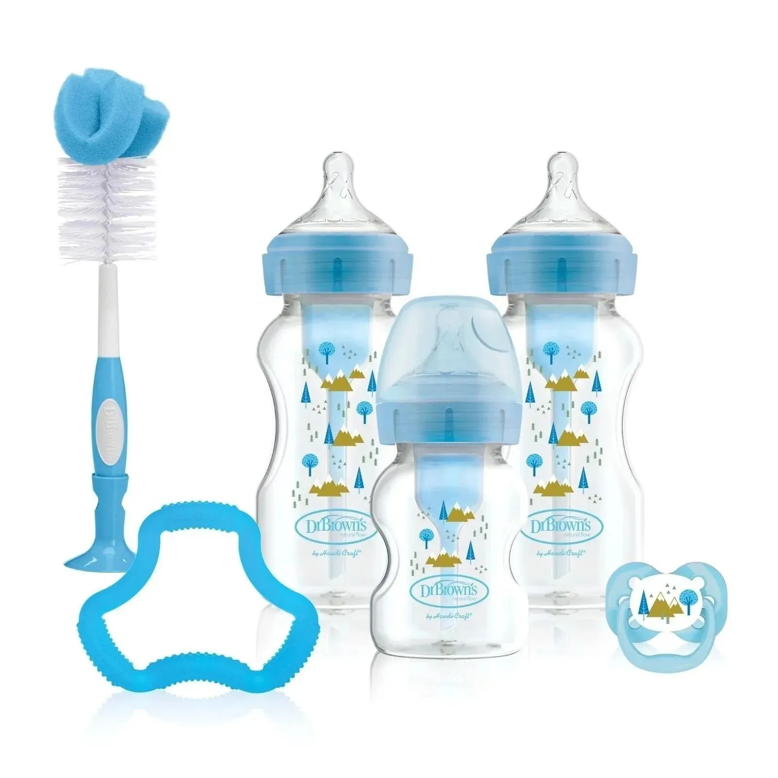 Dr. Brown's Natural Flow Options  Anti-Colic Baby Bottle Gift Set - Blue