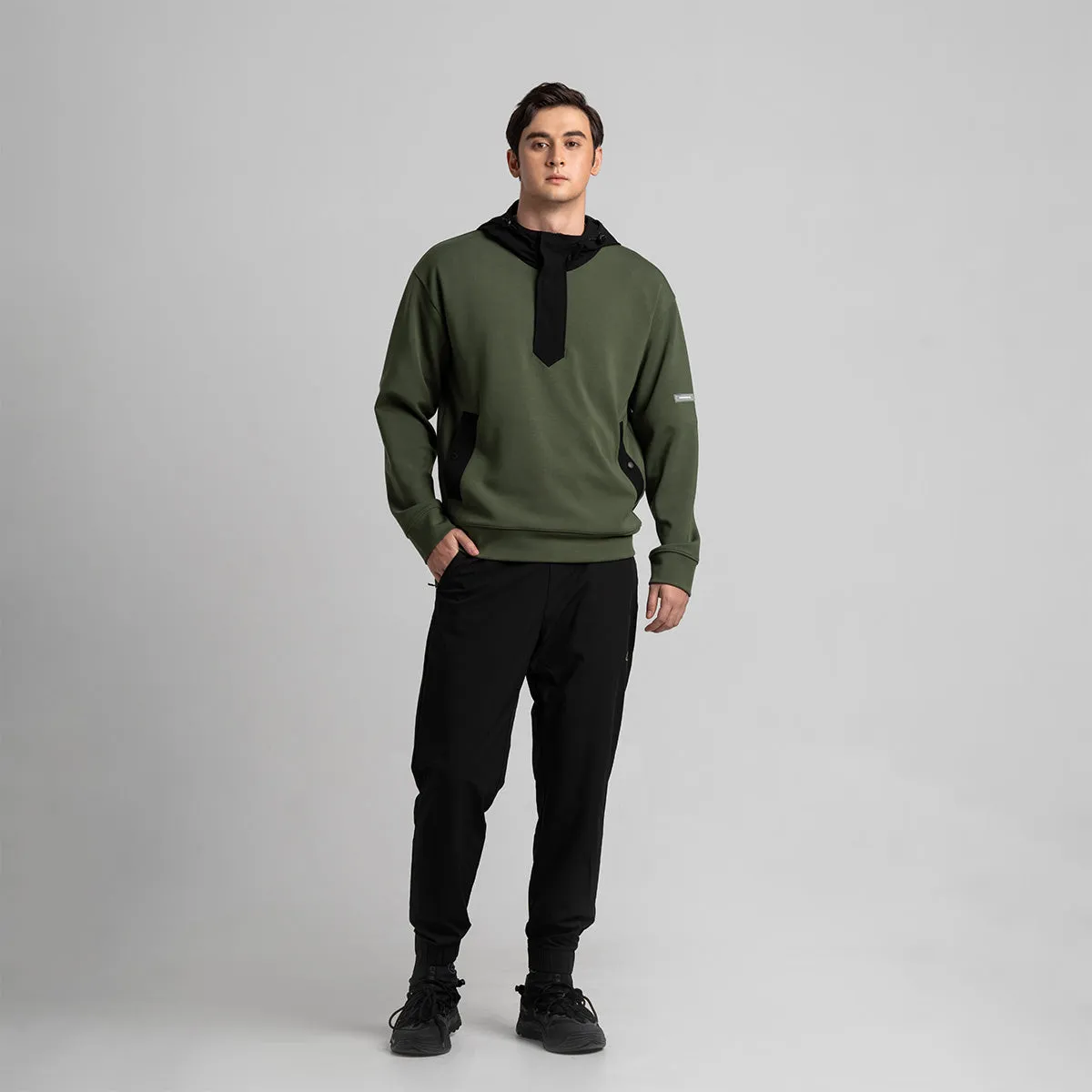 Fabric blocking Athleisure Trendy Hoodies for Men