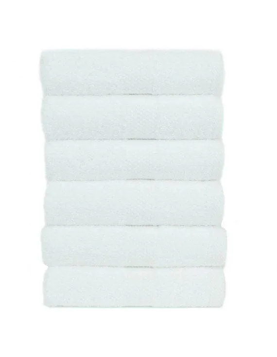 Honeycomb Hand Towels, Luxury Turkey Cotton, Soft & Quickly Dry, (White)