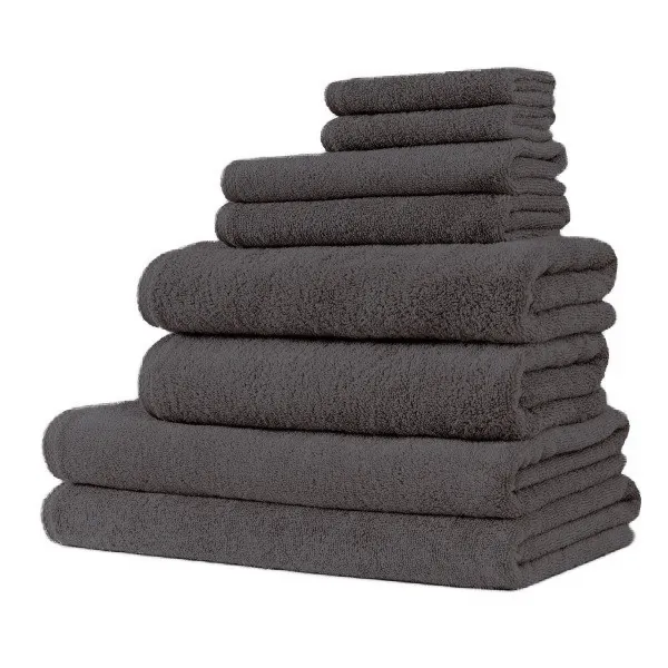 Hospitality Turkish Cotton Hotel Collection Family Towel Set of 8