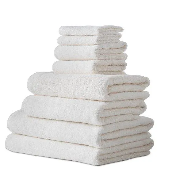 Hospitality Turkish Cotton Hotel Collection Family Towel Set of 8