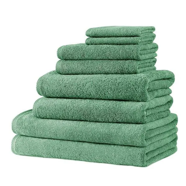 Hospitality Turkish Cotton Hotel Collection Family Towel Set of 8