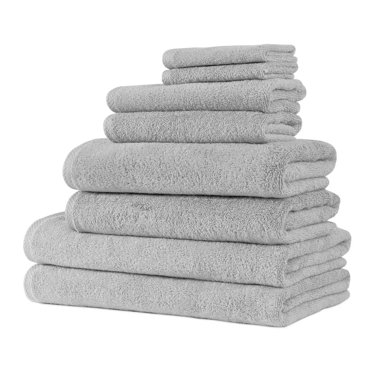 Hospitality Turkish Cotton Hotel Collection Family Towel Set of 8