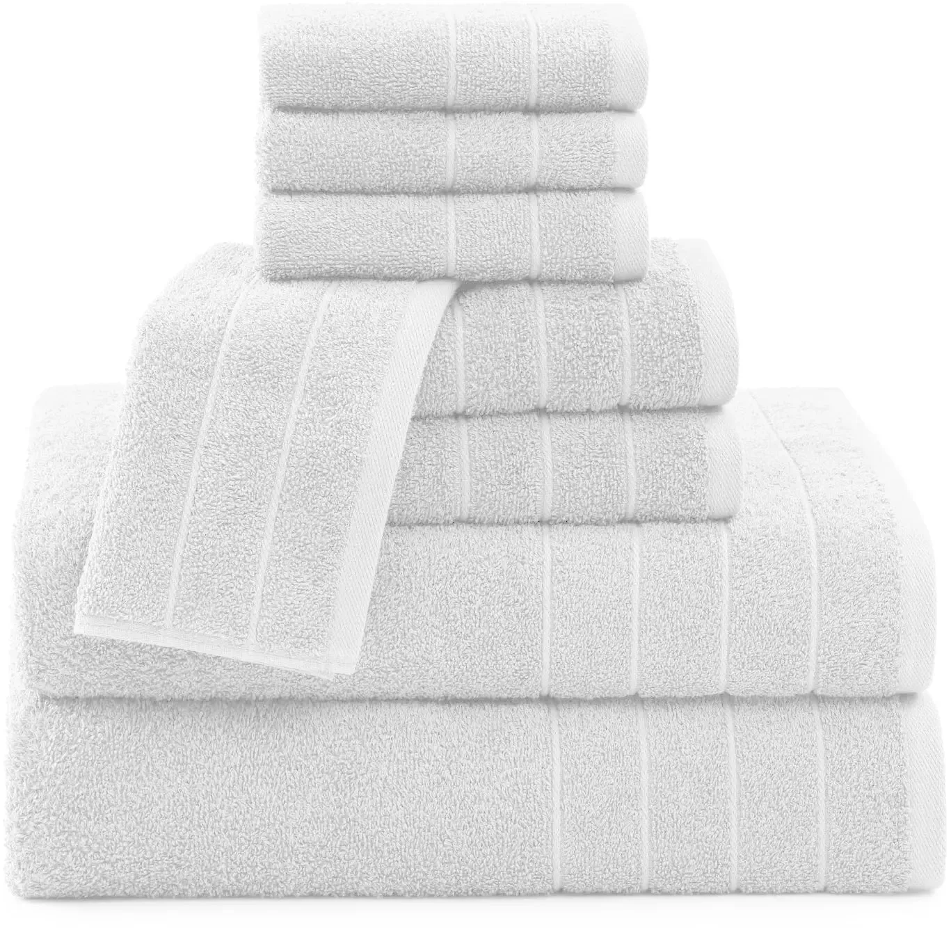 Indulge in Luxury with Our 100%Egyptian Cotton 8 Piece Towel Set 500GSM