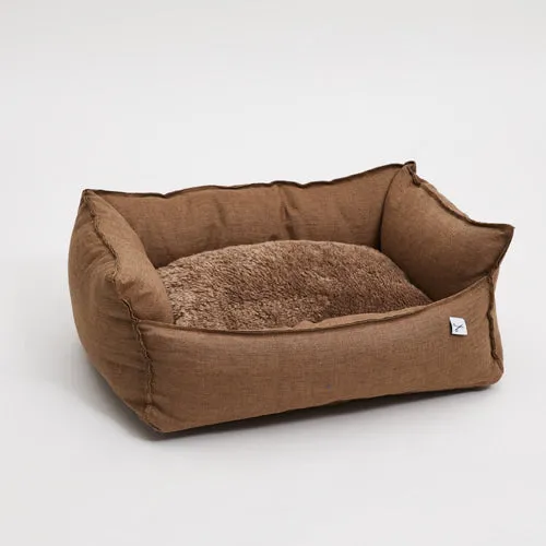 irish linen boom bed - chocolate brown