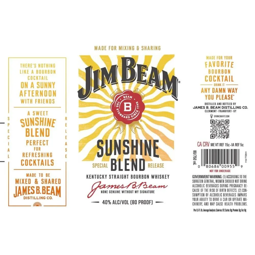 Jim Beam Sunshine Blend Straight Bourbon