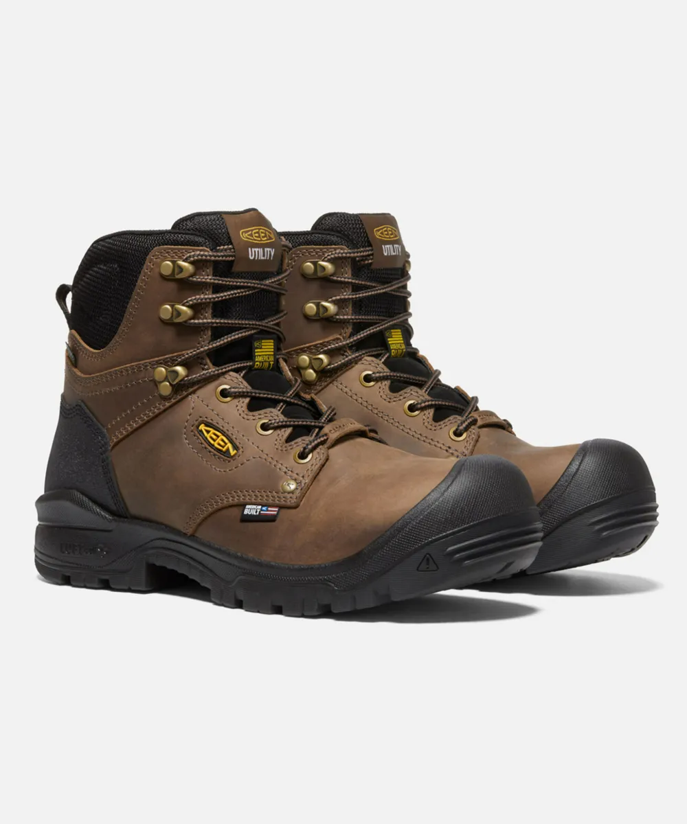 Keen Independence Composite Toe Work Boots - Dark Earth