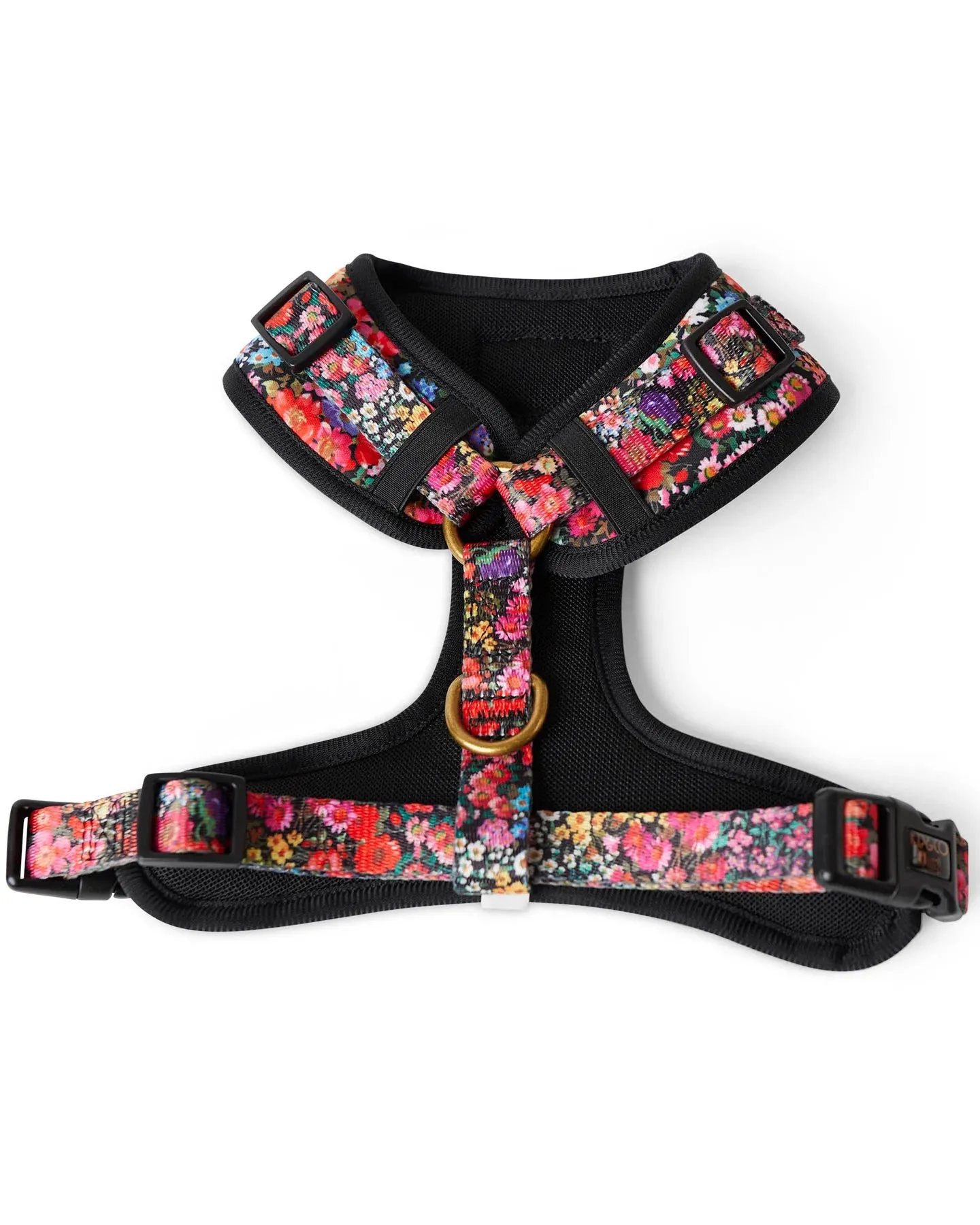 Kip & Co Forever Floral Black Dog Harness