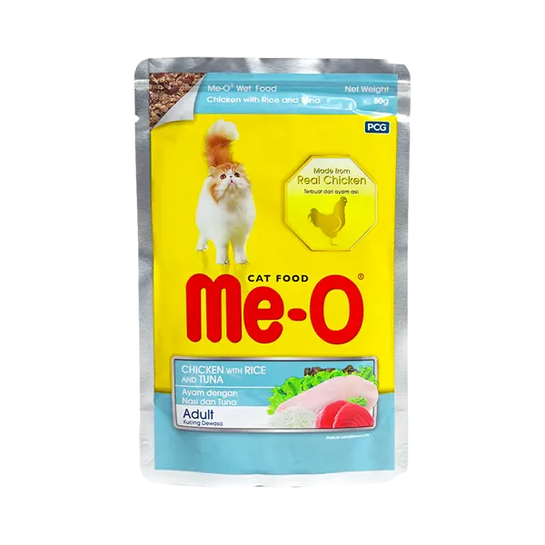 Me-o Cat Food Chicken Rice And Tuna Jelly 80g