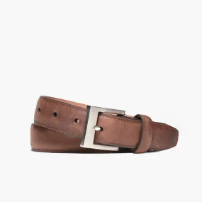 Men's Classic Leather Belt | Terracotta