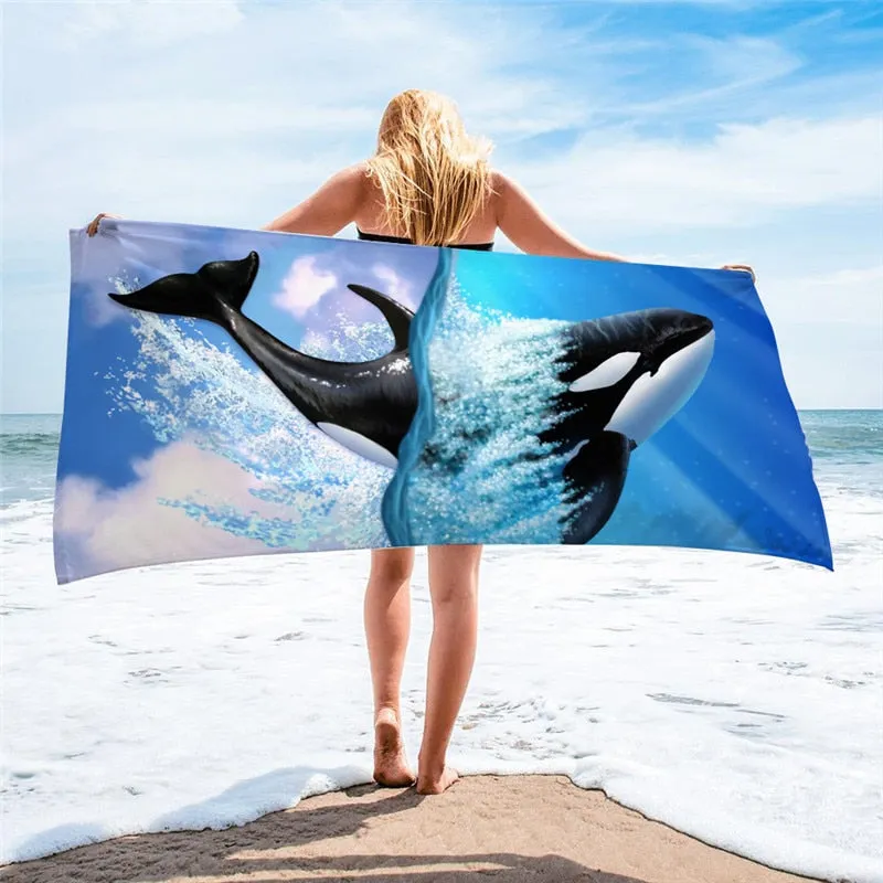 Microfiber Ocean Beach Towel Large Sport