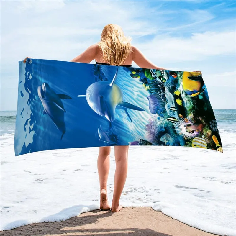 Microfiber Ocean Beach Towel Large Sport