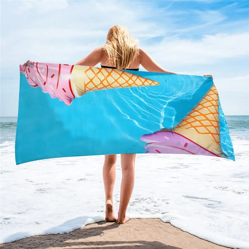 Microfiber Ocean Beach Towel Large Sport