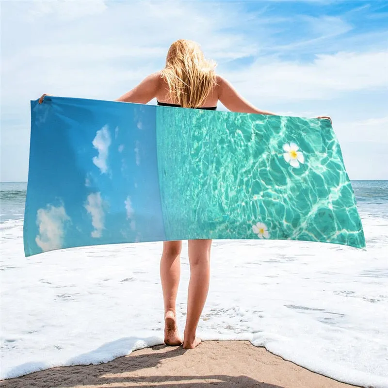 Microfiber Ocean Beach Towel Large Sport