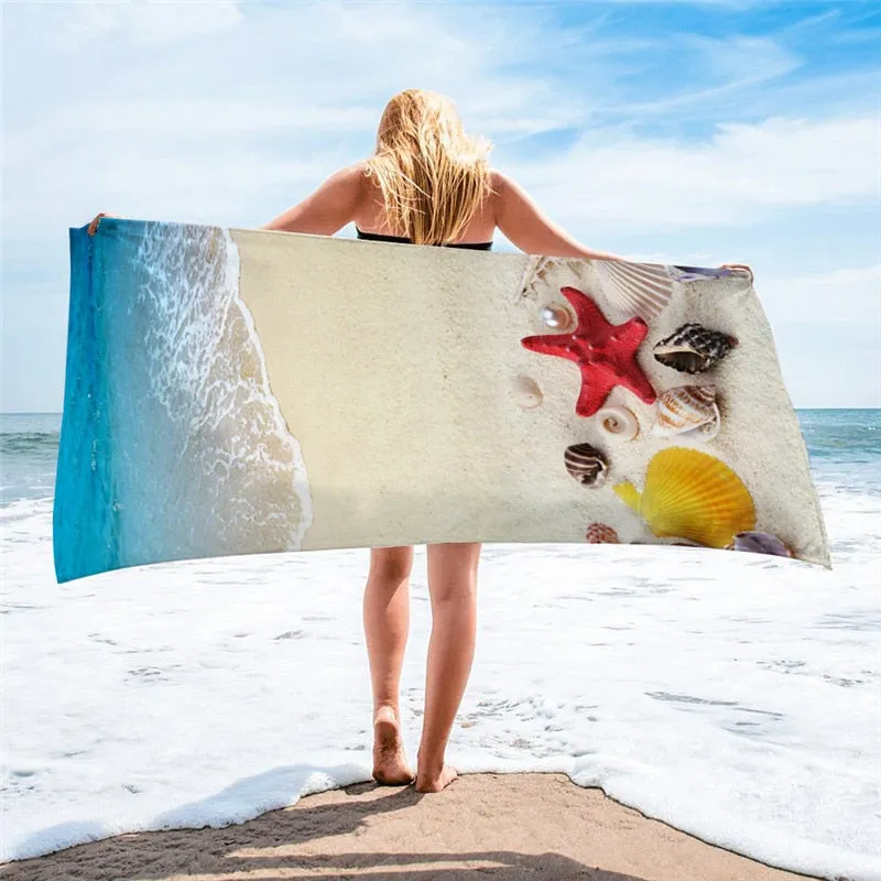 Microfiber Ocean Beach Towel Large Sport