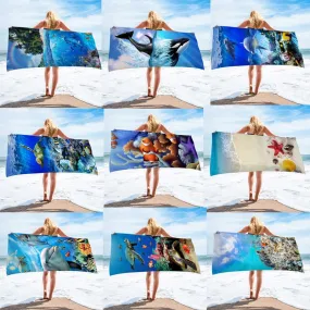 Microfiber Ocean Beach Towel Large Sport