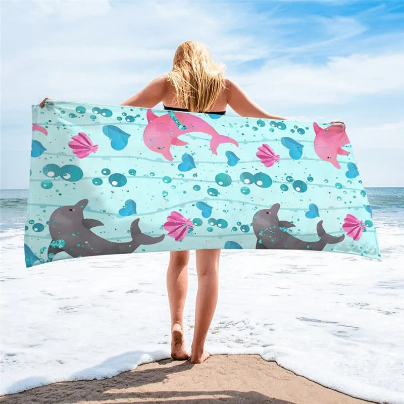 Microfiber Ocean Beach Towel Large Sport