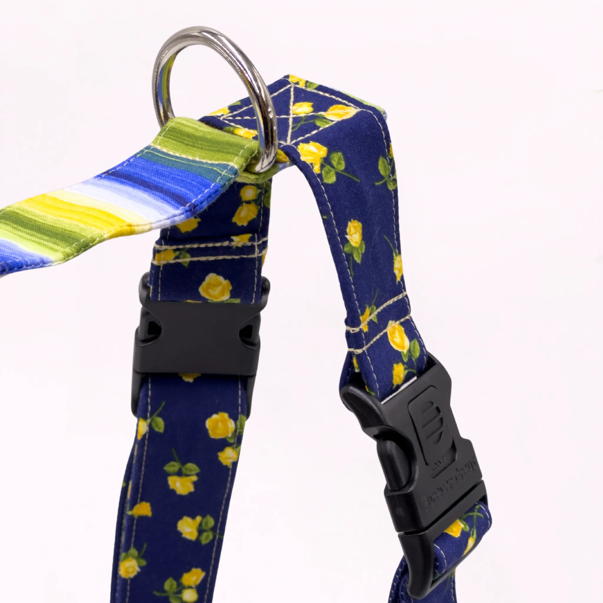 Midnight Bloom Greyhound Harness