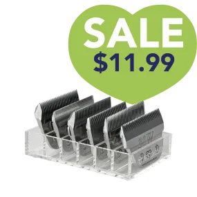 Mini Wide 6 Blade Holder Clear by PetStore.Direct