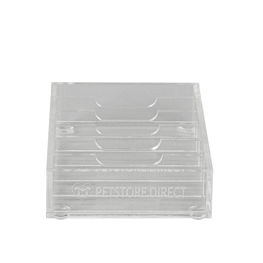 Mini Wide 6 Blade Holder Clear by PetStore.Direct