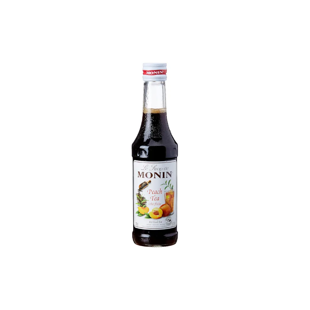 Monin Peach Tea Syrup 250ml | Peach Tea Syrup for Cocktails, Mocktails & Smoothies