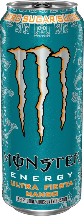 Monster Energy, Ultra Fiesta, 473mL Cans, Pack of 12