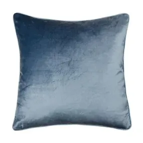 Nigella Dark Seaspray Square Velvet Cushion