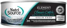 NutriSource Element Series Classic Catch Grain Free Canned Cat Food