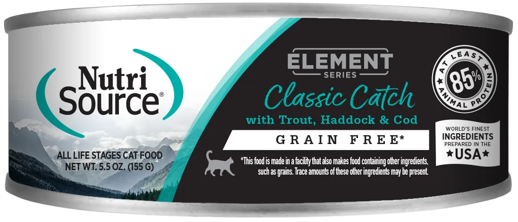 NutriSource Element Series Classic Catch Grain Free Canned Cat Food