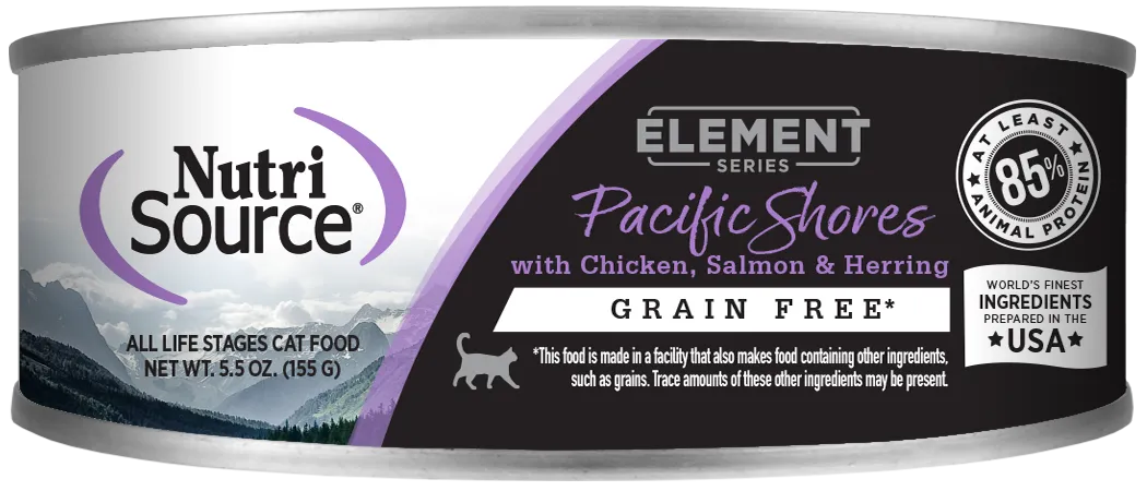 NutriSource Element Series Pacific Shores Grain Free Canned Cat Food