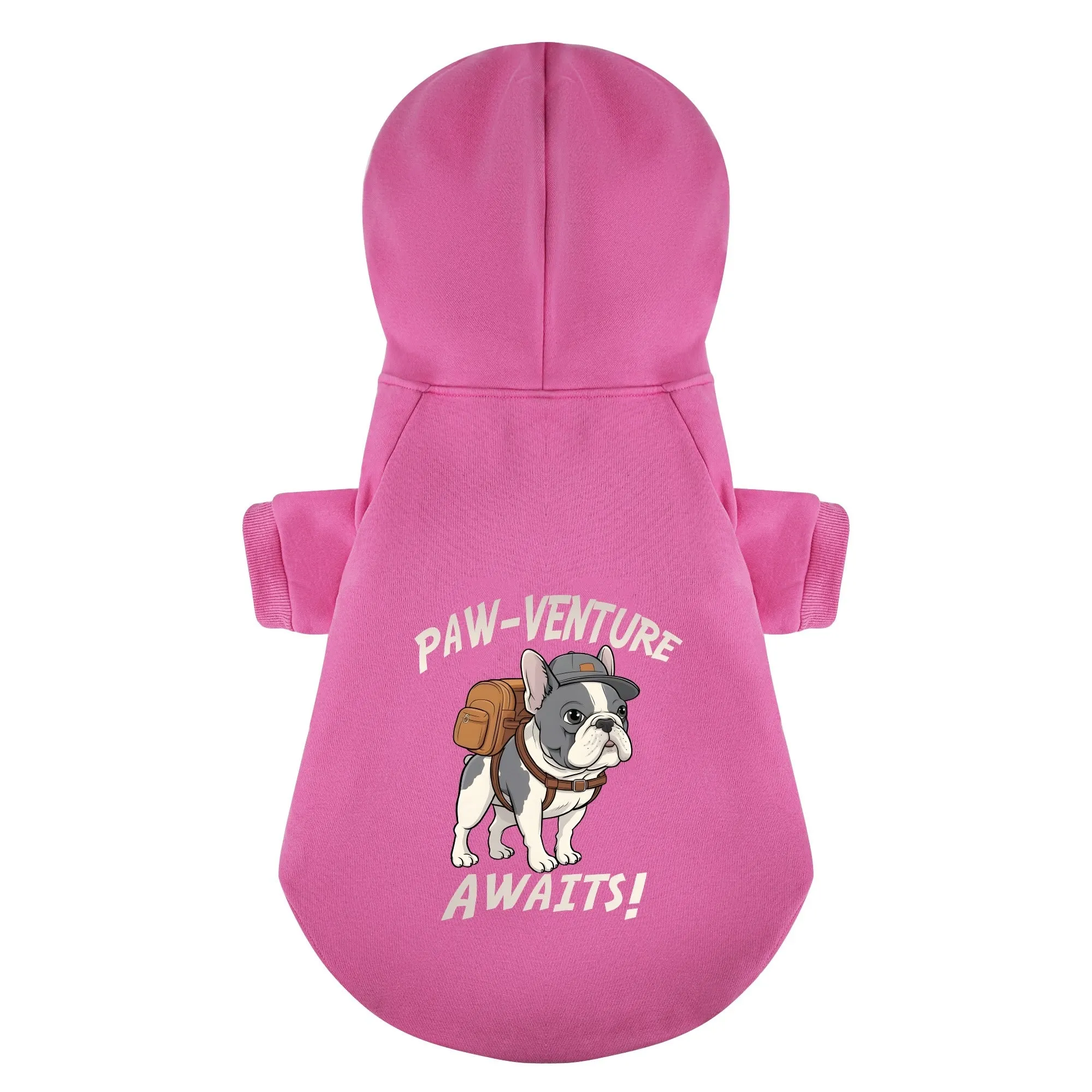 Paw-venture Awaits! - Personalized French Bulldog Hoodies with Funny Quotes – Stylish, Cozy, and Premium 100% Cotton